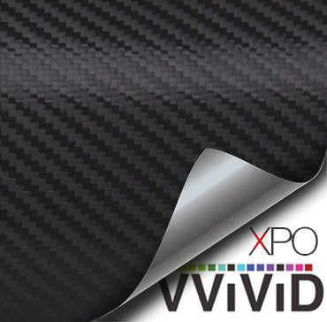 Black Carbon Fiber Car Wrap Vinyl Film