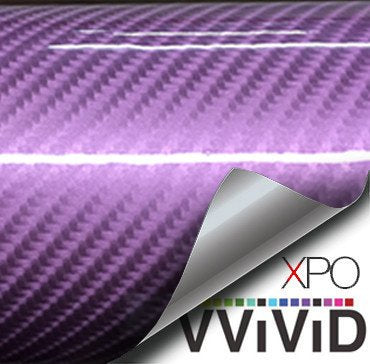 Purple Tech Art Carbon Fiber Car Wrap Vinyl Film