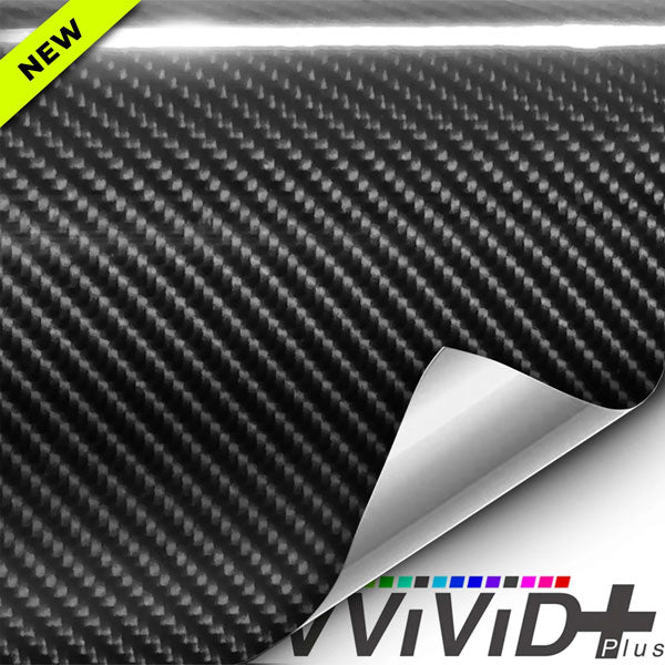 Black Tek R Gloss Carbon Fiber 5D Car Wrap Vinyl Film