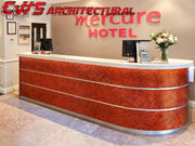 rosewood architectural wood grain vinyl wrap