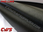 Brushed Aluminum Black Vvivid Vehicle Vinyl Film