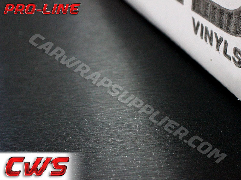 Brushed Aluminum Black Vvivid Vehicle Vinyl Film