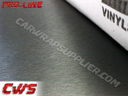 Brushed Aluminum Gunmetal Vvivid Vehicle Vinyl Film