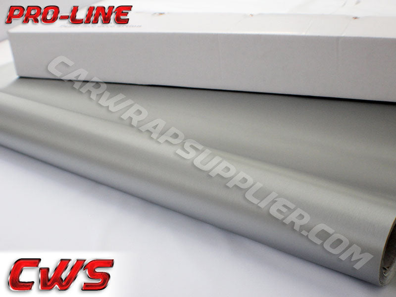 Brushed Aluminum Silver Vvivid Vehicle Vinyl Film