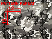 Snow white camouflage vinyl wrap