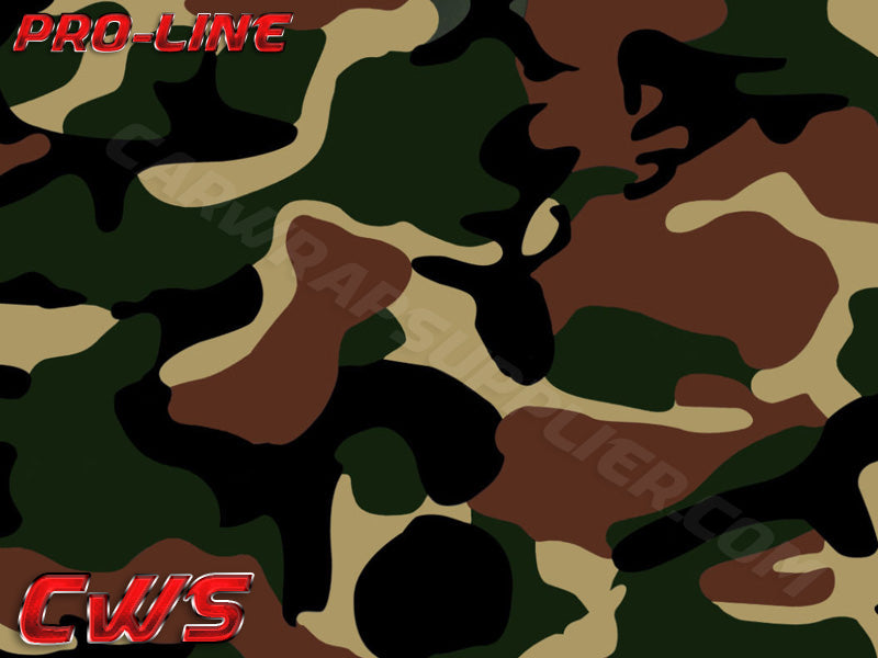 Camouflage Woodland vinyl wrap