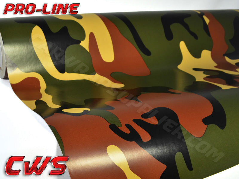 Camouflage Woodland vinyl wrap