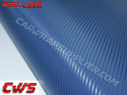 Navy Blue Carbon Fiber Car Wrap Vinyl Film