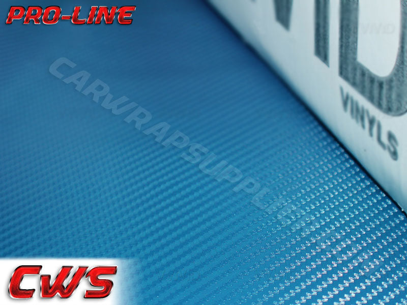 Metallic Blue Carbon Fiber Car Wrap Vinyl Film