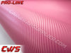 Pink Carbon Fiber Car Wrap Vinyl Film
