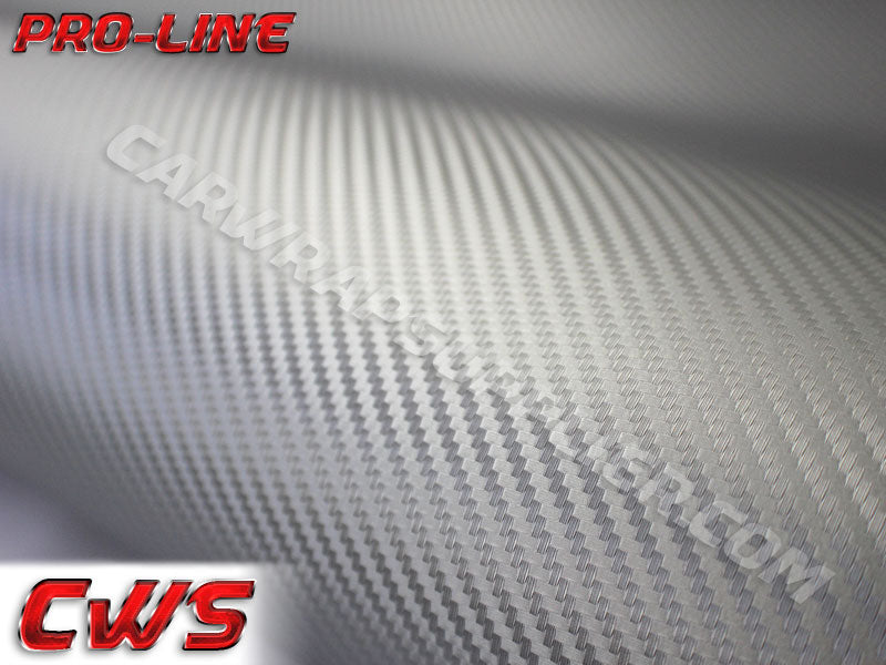 Silver Carbon Fiber Car Wrap Vinyl Film
