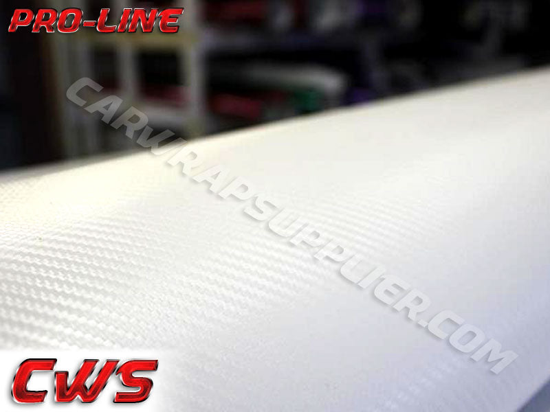 White Carbon Fiber Car Wrap Vinyl Film