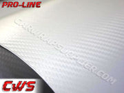 White Carbon Fiber Car Wrap Vinyl Film