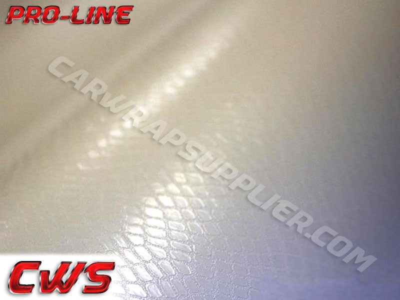 White Snake Skin Vehicle Vinyl Film