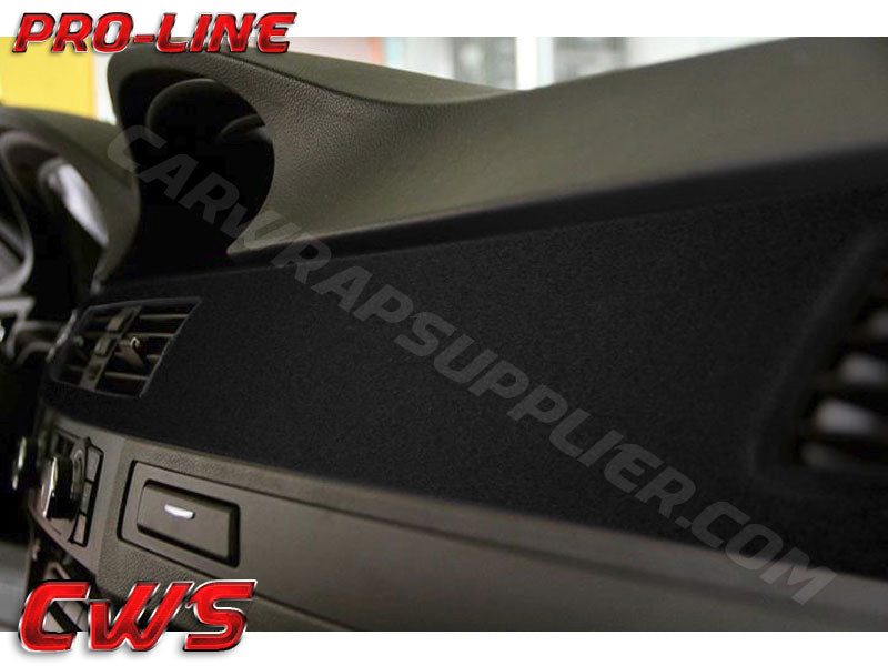 Black Suede Velvet Car Wrap Vinyl Film