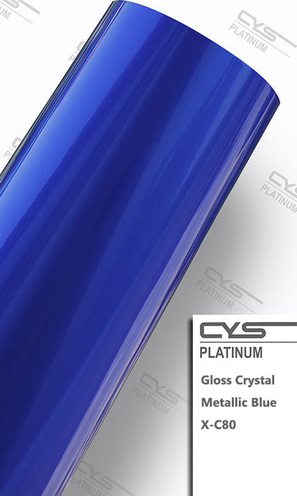 Gloss Crystal Metallic Blue X-C80 Car Wrap Vinyl