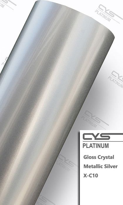 High Quality Glossy Metallic Silver Vinyl Wrap Silver Gloss