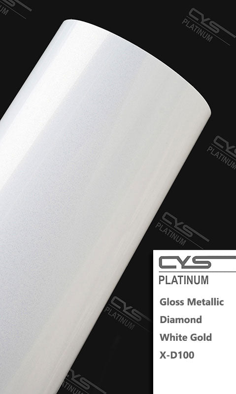 Gloss Diamond Metallic Pink White Gold X-D100 car wrap vinyl