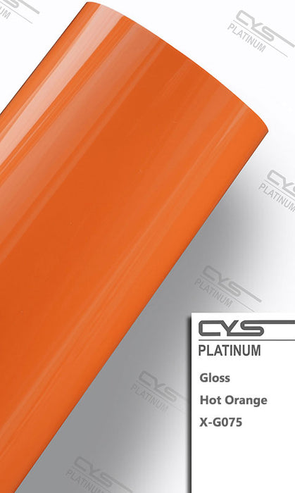 Platinum Gloss Hot Orange X-G075 Car Wrap Vinyl
