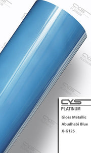 Platinum Gloss Metallic Abudhabi Blue X-G125 Car Wrap Vinyl