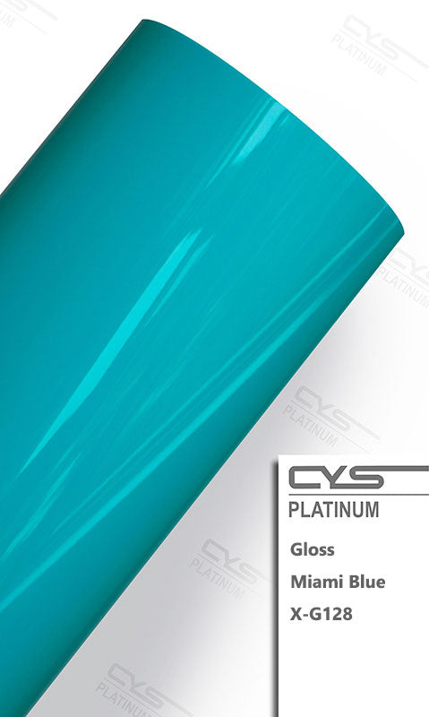 Platinum Gloss Miami Blue X-G128 Car Wrap Vinyl