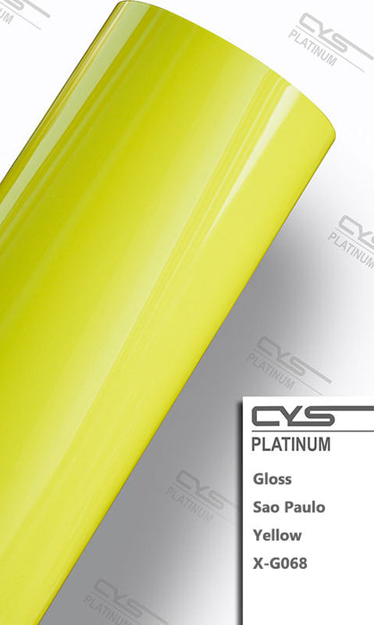 Platinum Gloss Sao Paulo Yellow X-G068 Car Wrap Vinyl