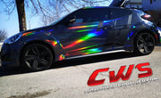 Black Holographic Chrome Vinyl Wrap from CWS