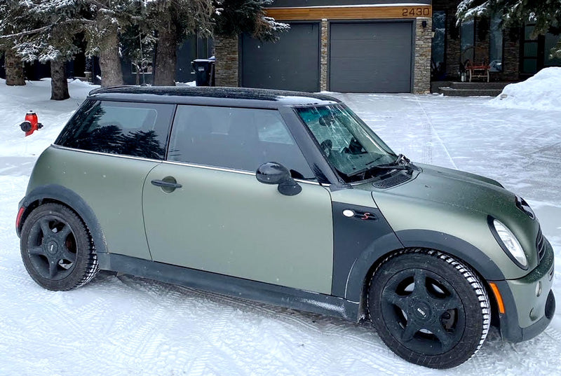 Premium Plus Matte Metallic Military Green Ghost car wrap vinyl film