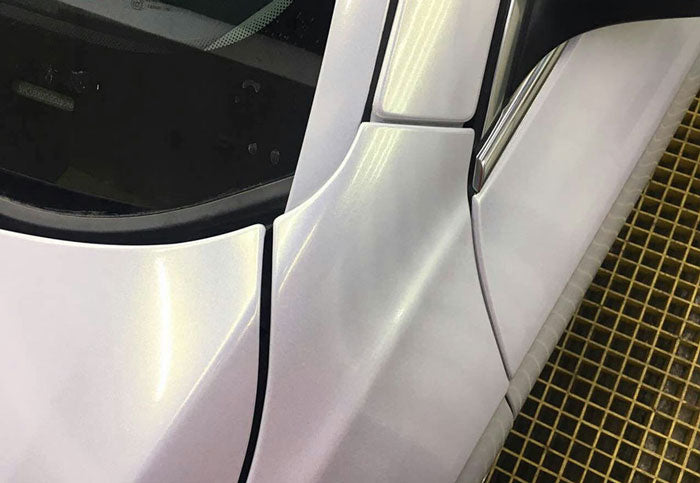 Gloss Diamond Metallic Pink White Gold X-D100 car wrap vinyl