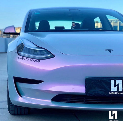 Color Shifting Grey to Pink Metallic CWS Color Paint Protection Film High Gloss on carwrapsupplier.com