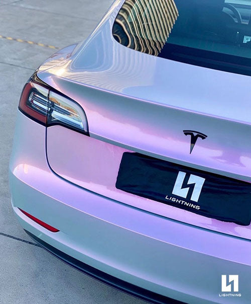 Color Shifting Grey to Pink Metallic CWS Color Paint Protection Film High Gloss on carwrapsupplier.com