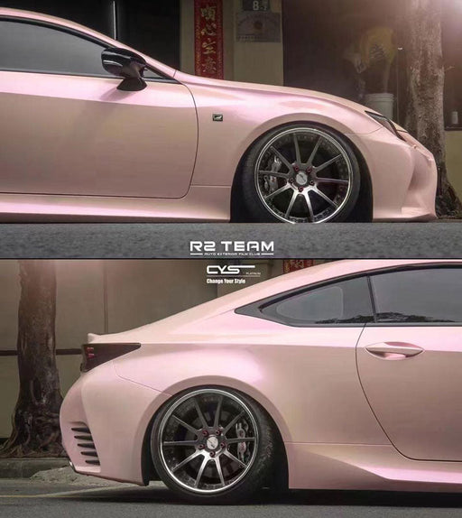 Color Shifting Beige to Pink Metallic CWS Color Paint Protection Film High Gloss on carwrapsupplier.com