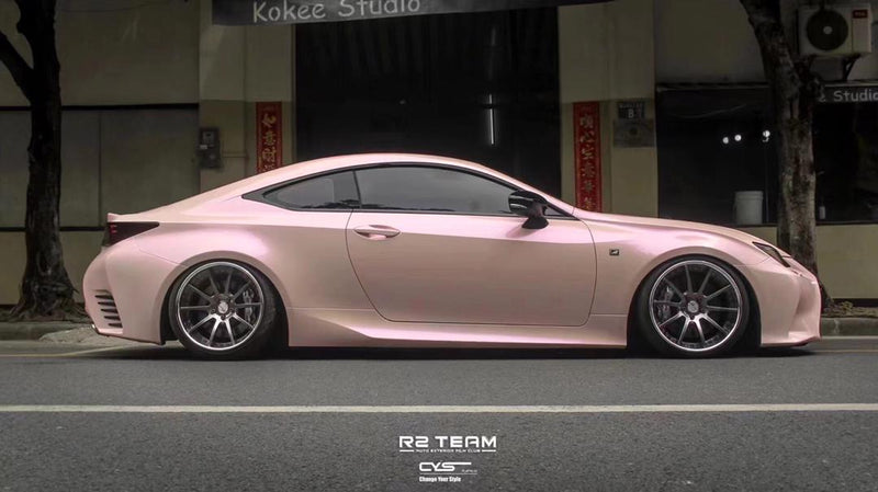 Color Shifting Beige to Pink Metallic CWS Color Paint Protection Film High Gloss on carwrapsupplier.com