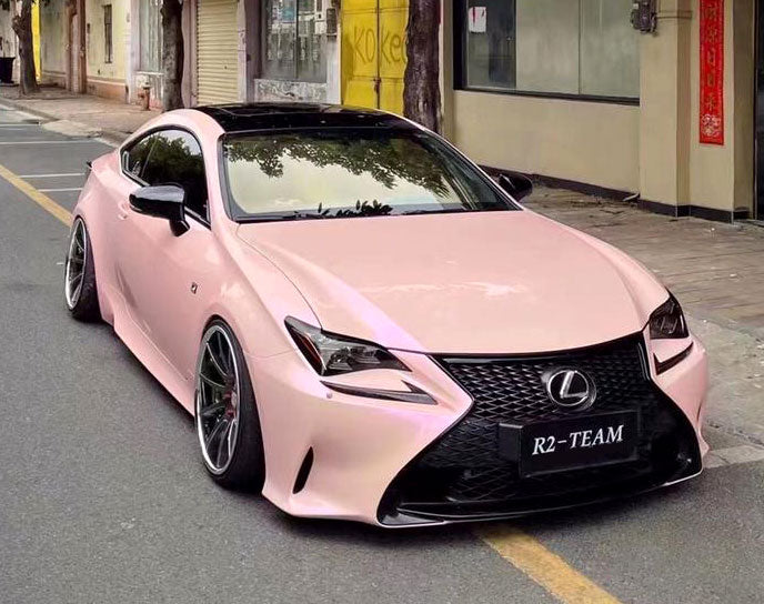 Color Shifting Beige to Pink Metallic CWS Color Paint Protection Film High Gloss on carwrapsupplier.com