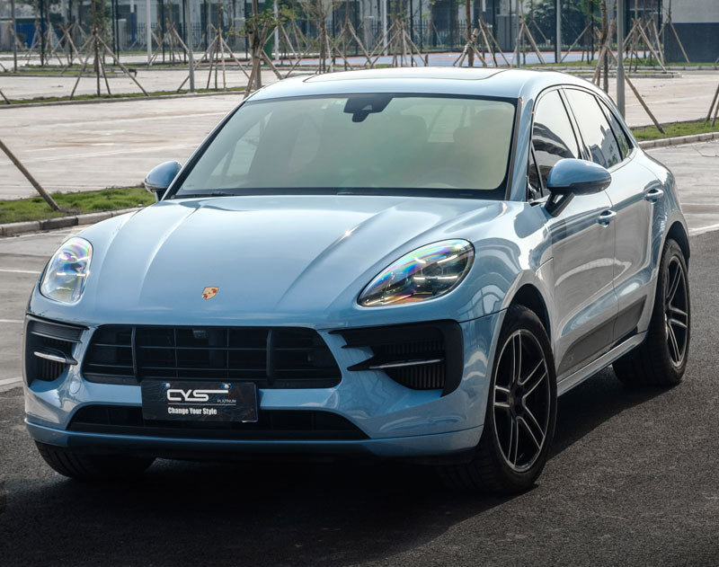 Porcelain Blue CWS Color Paint Protection Film High Gloss on carwrapsupplier.com