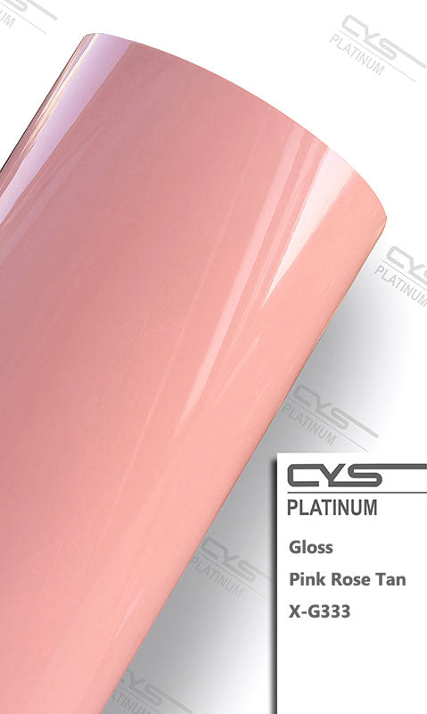 Platinum Gloss Pink Rose Tan X-G333 Car Wrap Vinyl