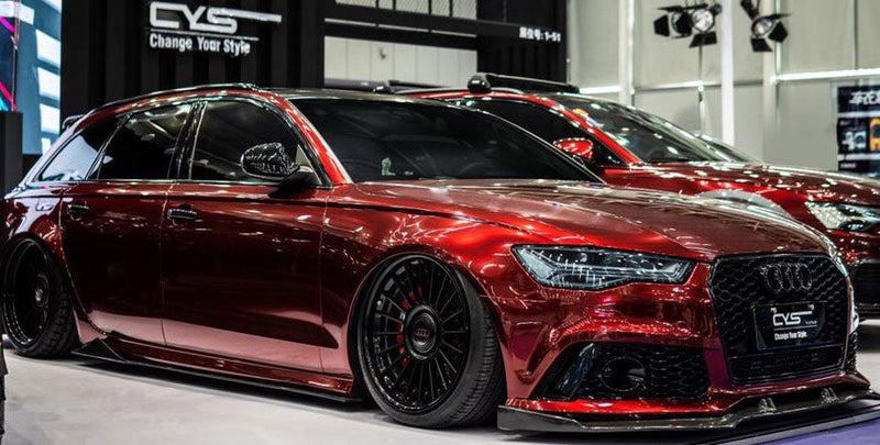 Red Liquid Metal CWS Color Paint Protection Film High Gloss on carwrapsupplier.com