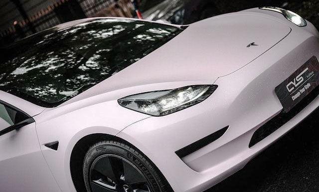 Platinum Matte Rosewater Pink X-SM04 car wrap