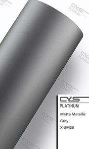 Platinum Matte Metallic Grey X-SM20 car wrap