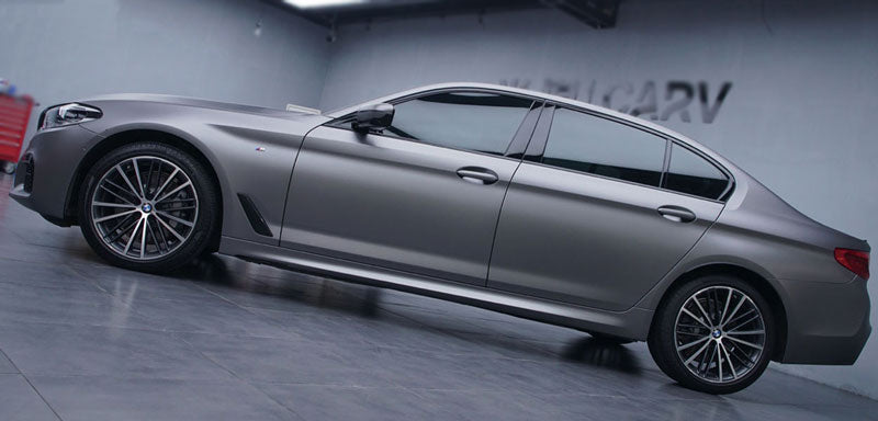 Platinum Matte Metallic Grey X-SM20 car wrap