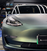 Platinum Matte Jasper Green Pearl X-SM28 car wrap