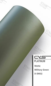 Platinum Matte Military Green X-SM32 car wrap
