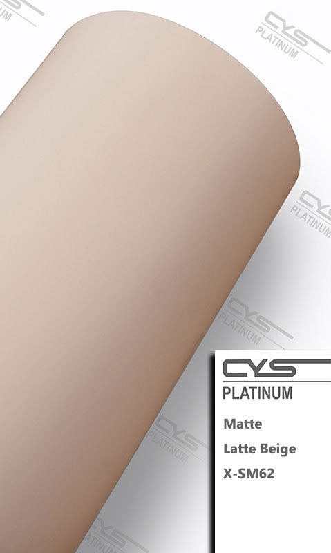 Platinum Matte Latte Beige X-SM62 car wrap
