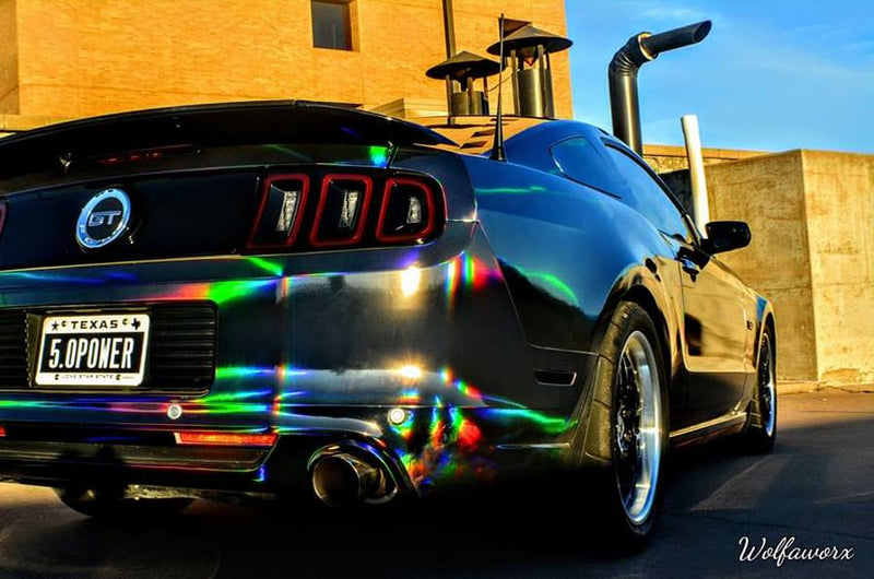 Black Holographic Chrome Vinyl Wrap from CWS