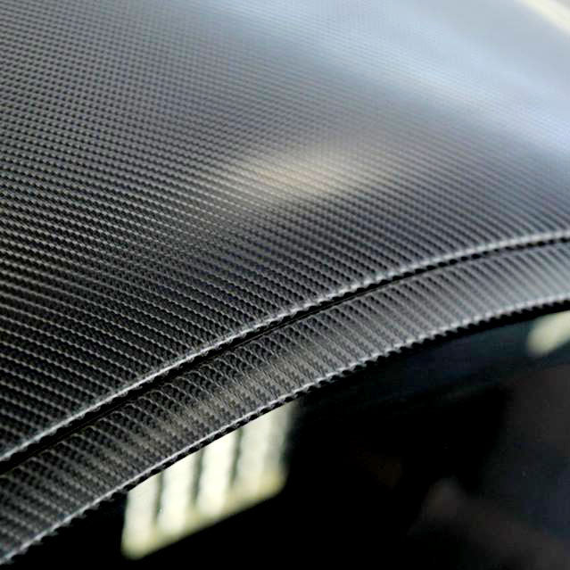 Black TrueR Carbon Fiber Car Wrap Vinyl Film