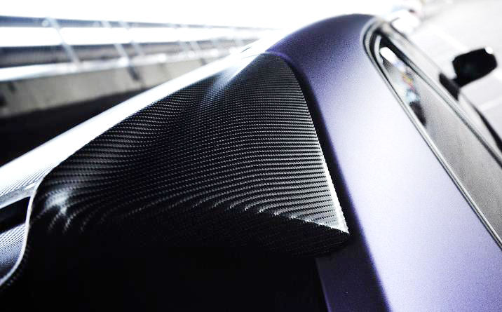 Black TrueR Carbon Fiber Car Wrap Vinyl Film