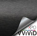 Brushed Aluminum Black Vvivid Vehicle Vinyl Film