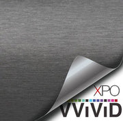 Brushed Aluminum Gunmetal Vvivid Vehicle Vinyl Film