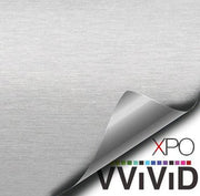 Brushed Aluminum Silver Vvivid Vehicle Vinyl Film