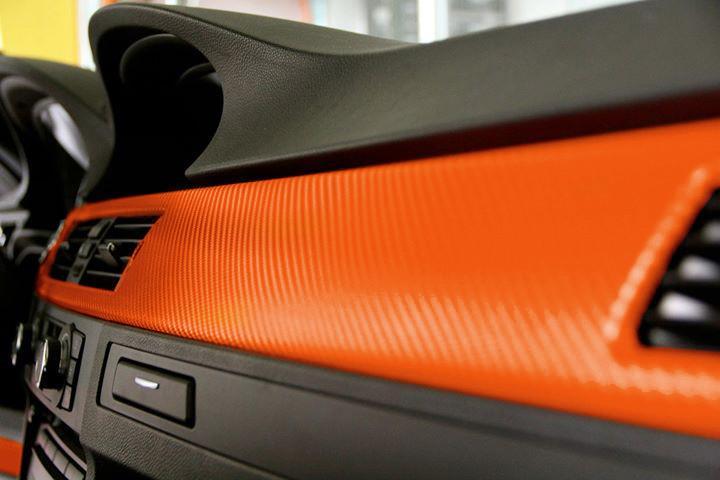 Film carbone orange 3D thermoformable